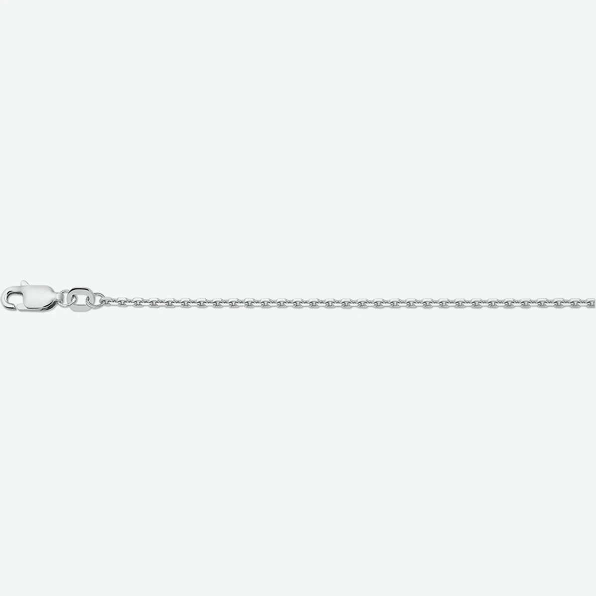 anker gediamanteerd 1,7 mm zilver gerhodineerd