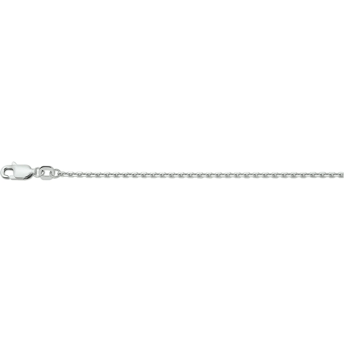 anker gediamanteerd 1,7 mm zilver gerhodineerd