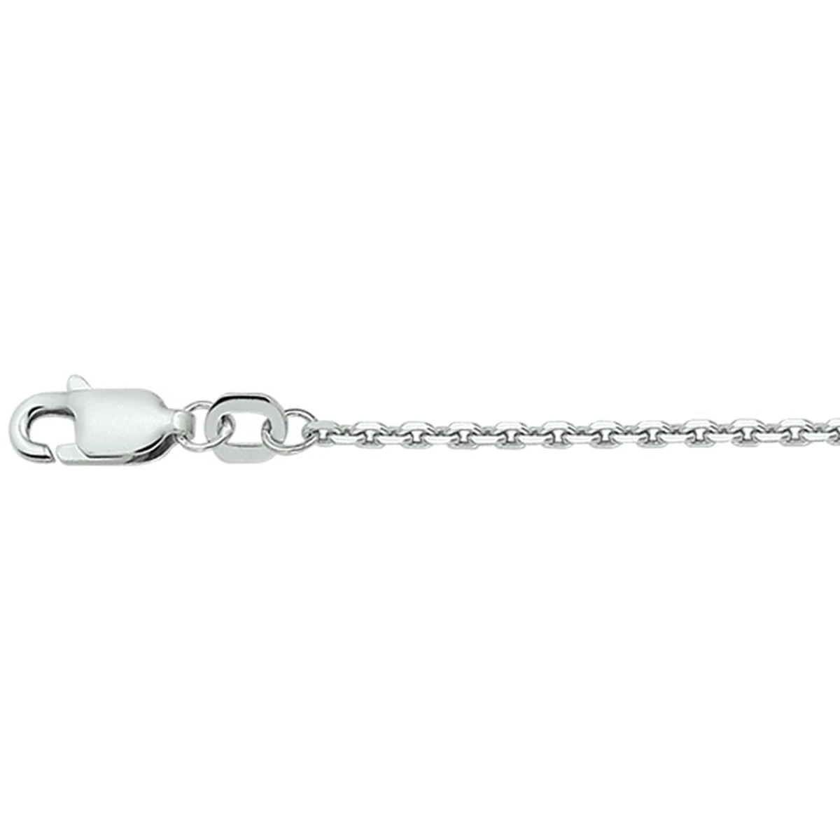 anker gediamanteerd 1,7 mm zilver gerhodineerd