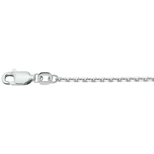anker gediamanteerd 1,7 mm zilver gerhodineerd