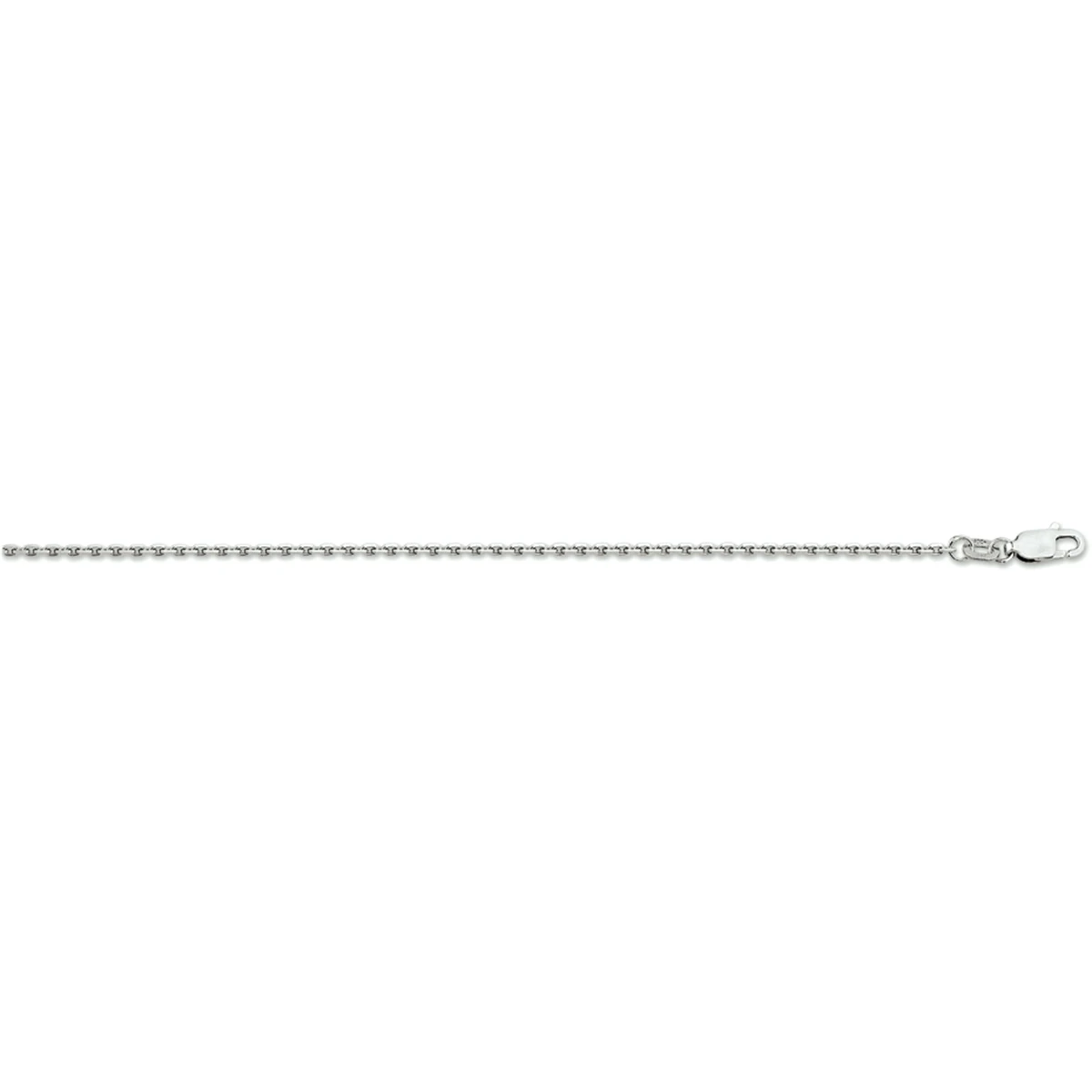anker gediamanteerd 1,7 mm zilver gerhodineerd