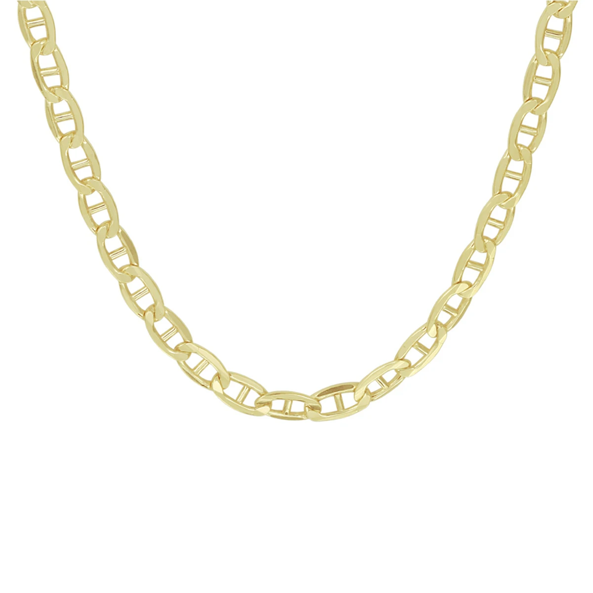 anker massief 4,2 mm silgold (geel met zilverkern)