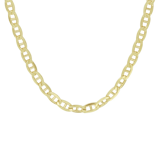 anker massief 4,2 mm silgold (geel met zilverkern)