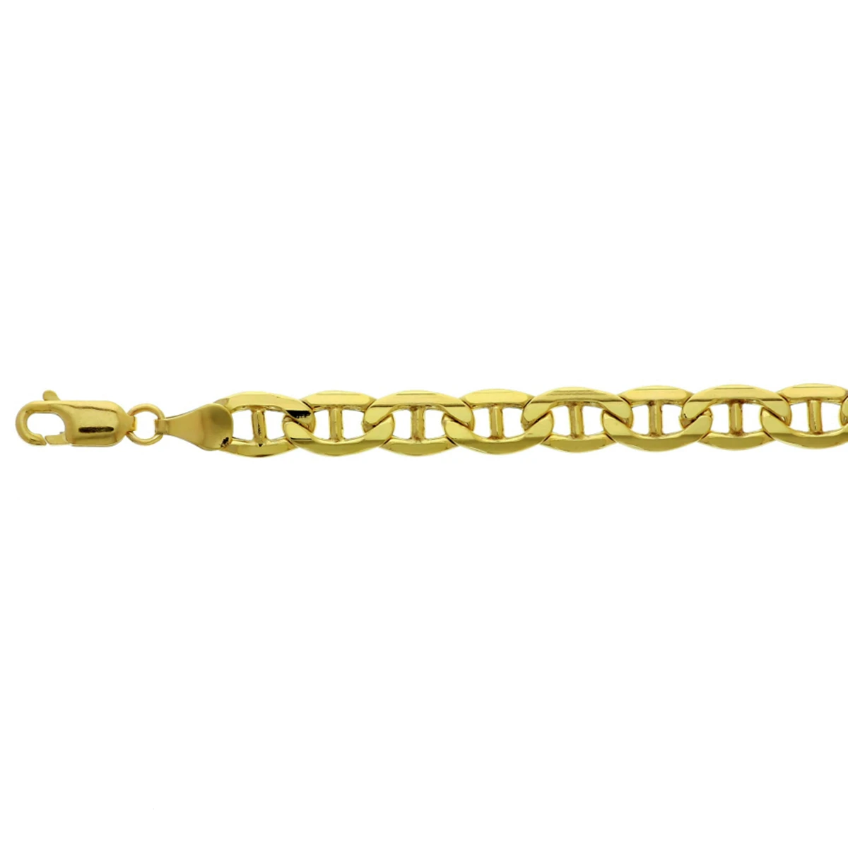 anker massief 6,5 mm silgold (geel met zilverkern)
