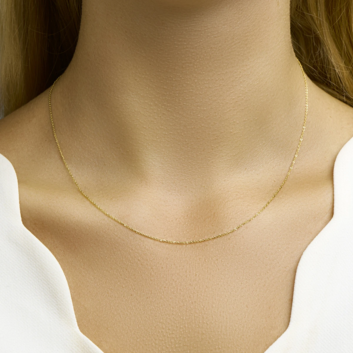 anker plat 1,0 mm 14K geelgoud
