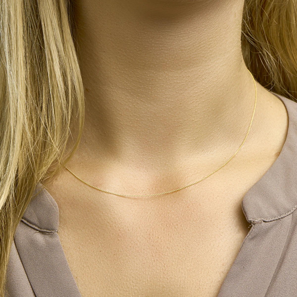 anker plat 1,0 mm 14K geelgoud
