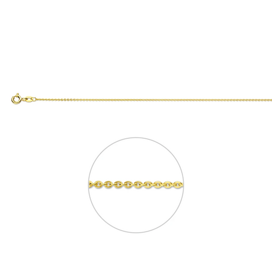anker plat 1,2 mm 14K geelgoud