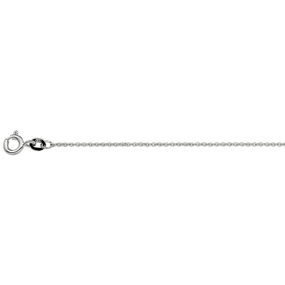 anker plat 1,2 mm 14K witgoud