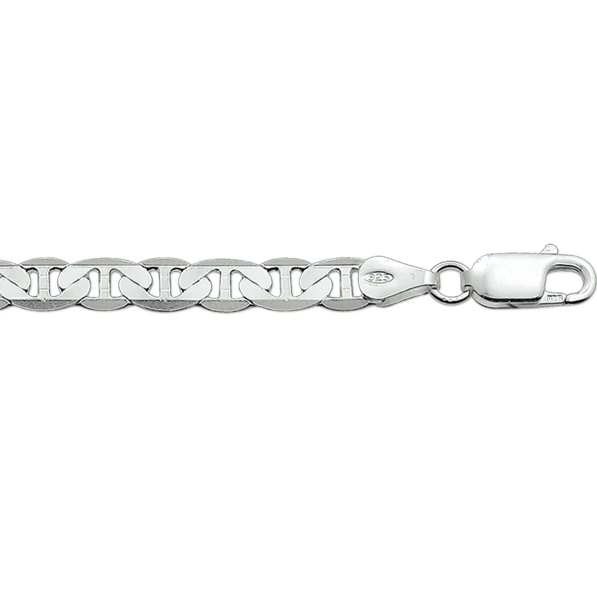 anker plat 5,5 mm zilver wit