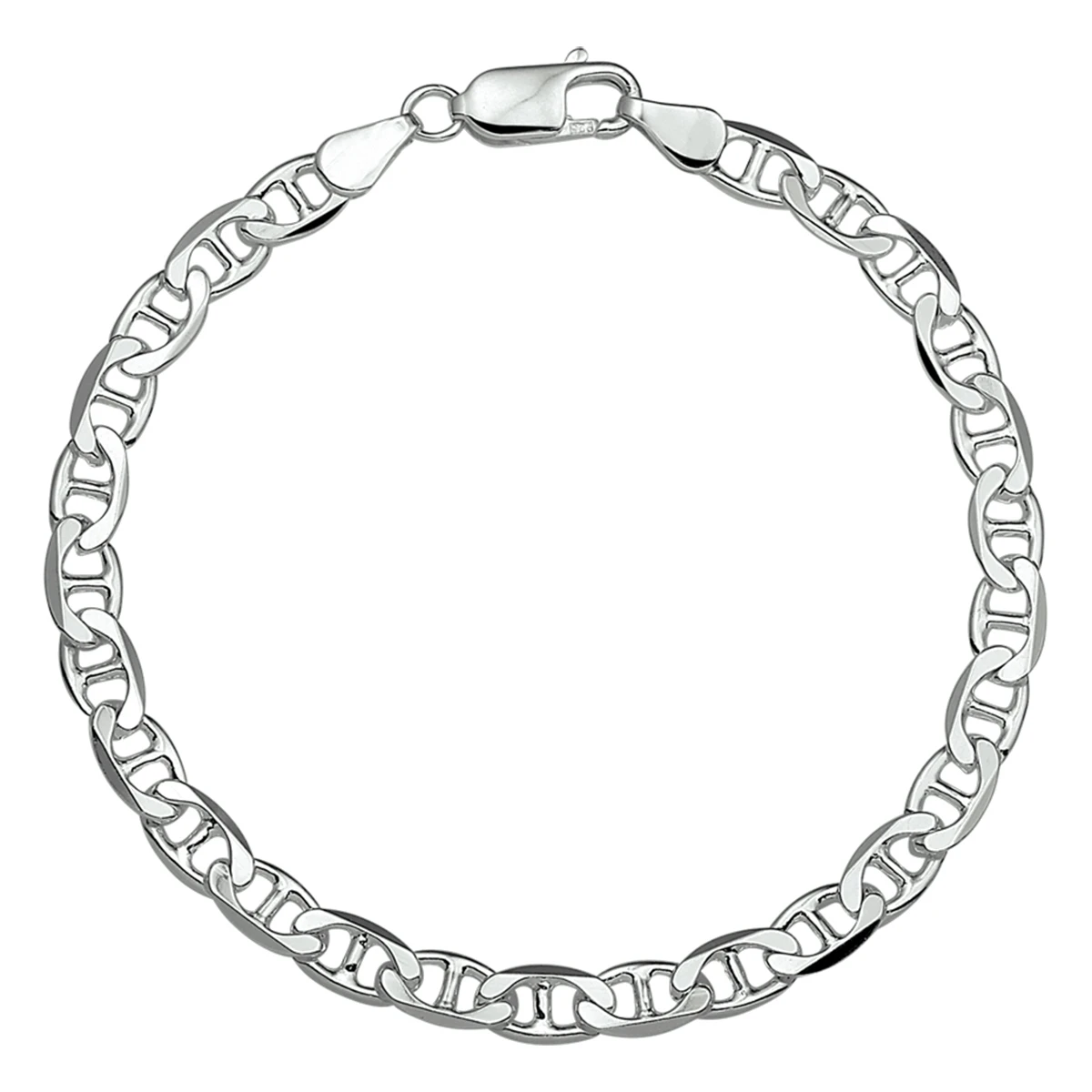 anker plat 5,5 mm zilver wit