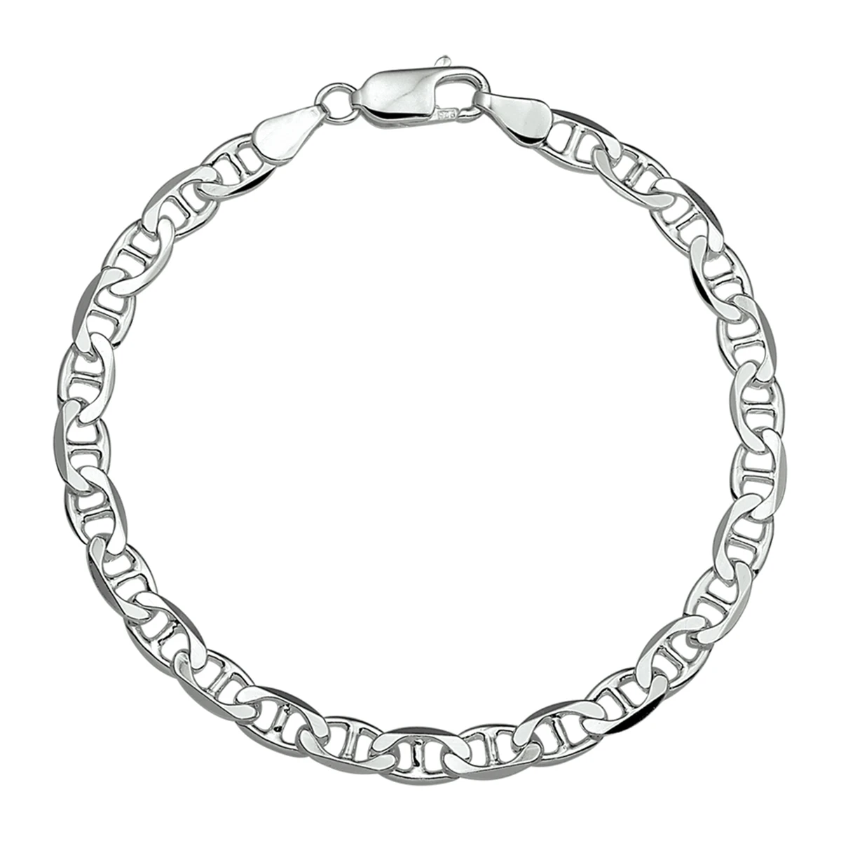 anker plat 5,5 mm zilver wit
