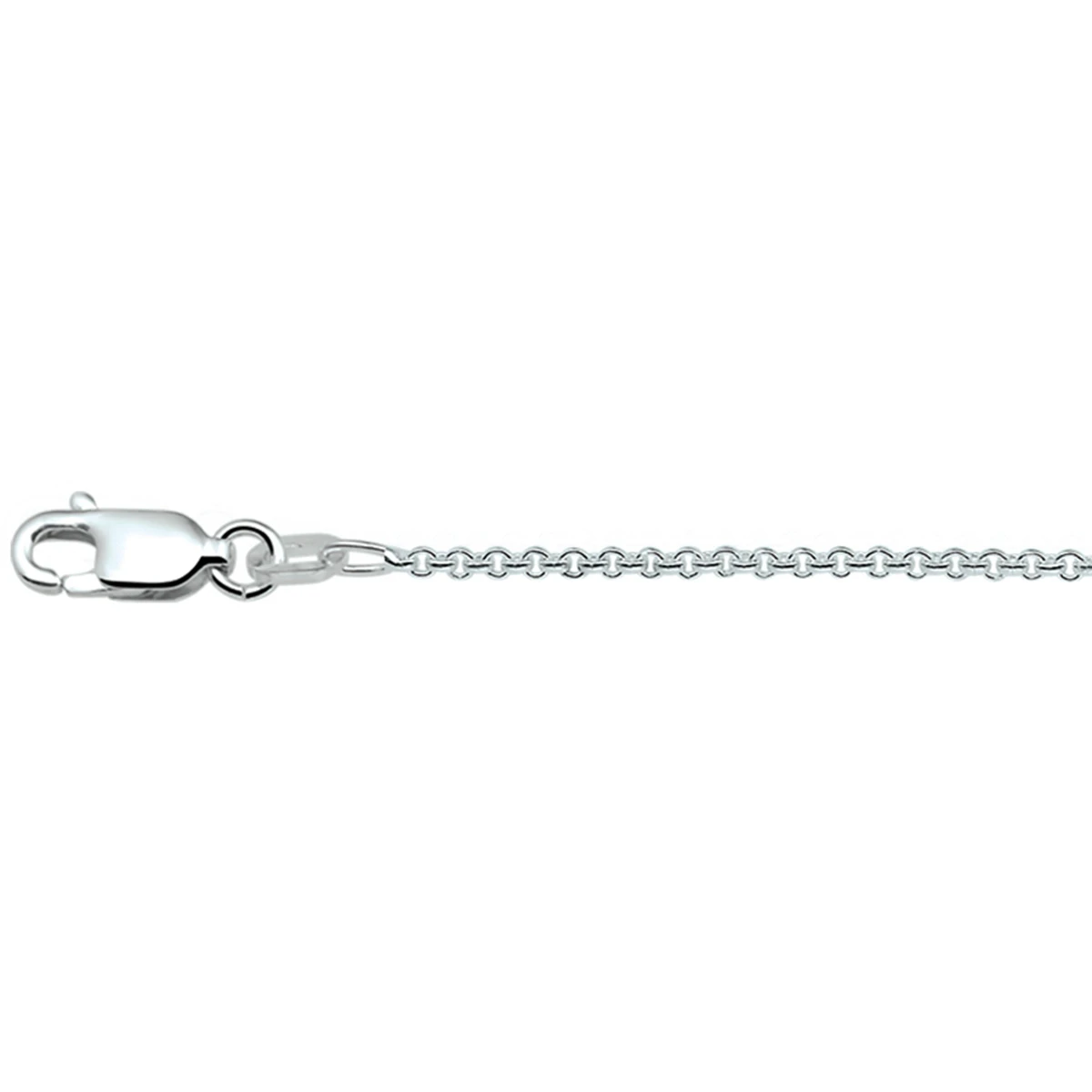 anker rond 1,3 mm zilver wit