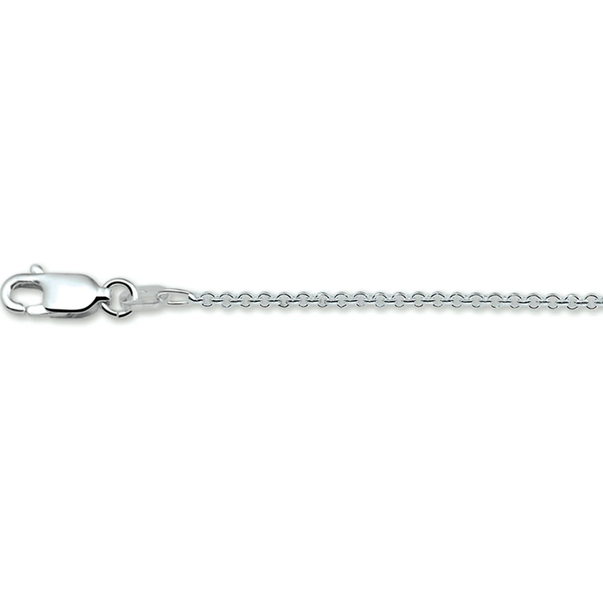 anker rond 1,3 mm zilver wit