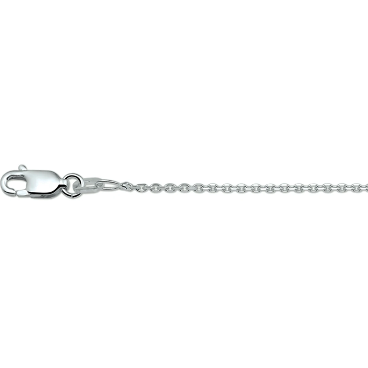anker rond 1,3 mm zilver wit