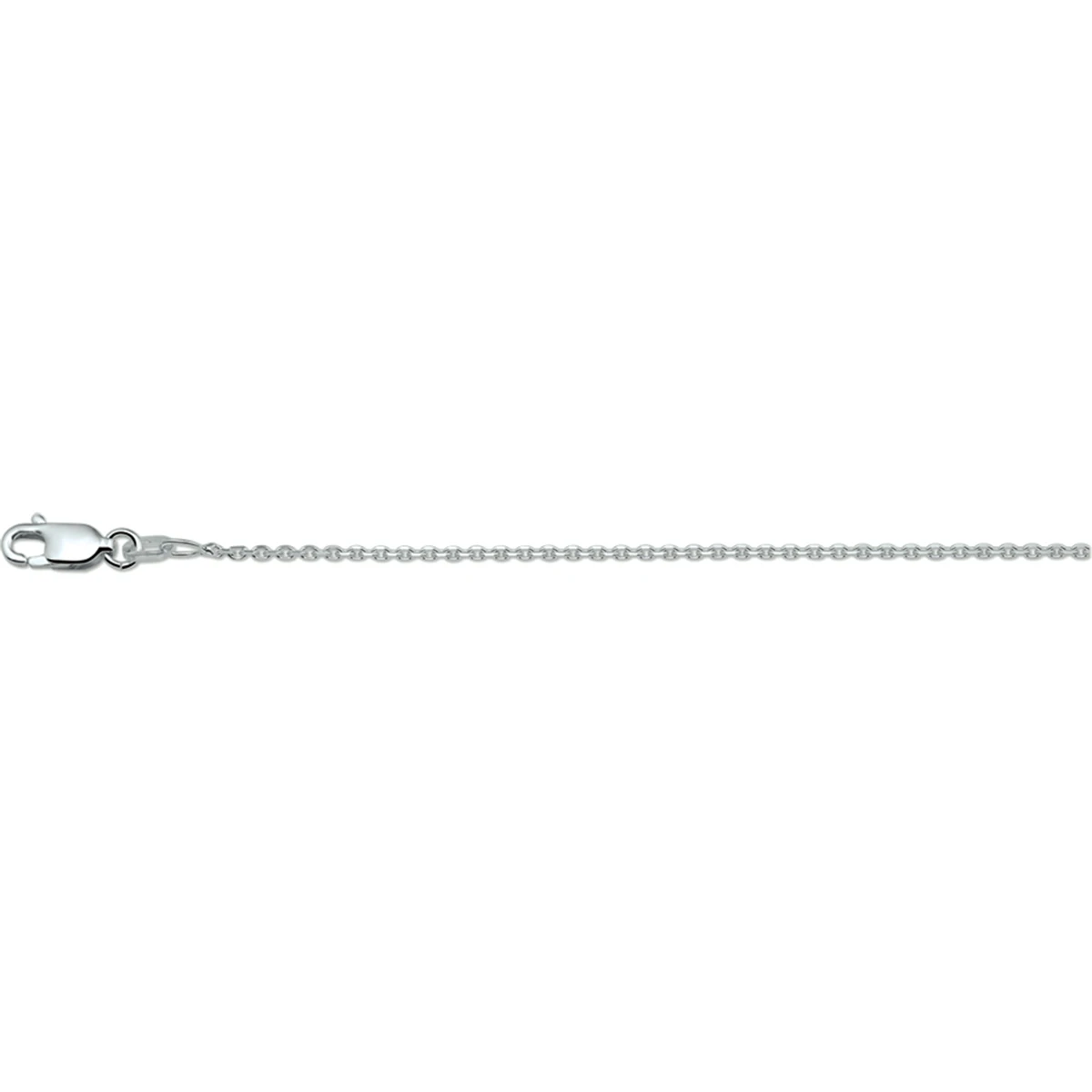 anker rond 1,3 mm zilver wit