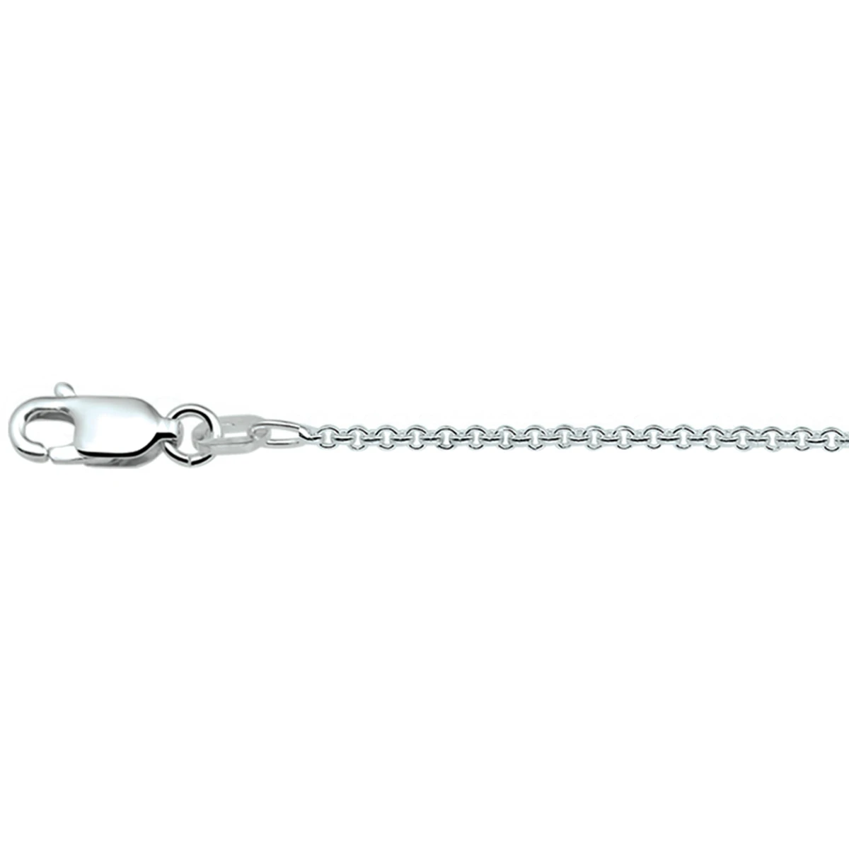 anker rond 1,3 mm zilver wit