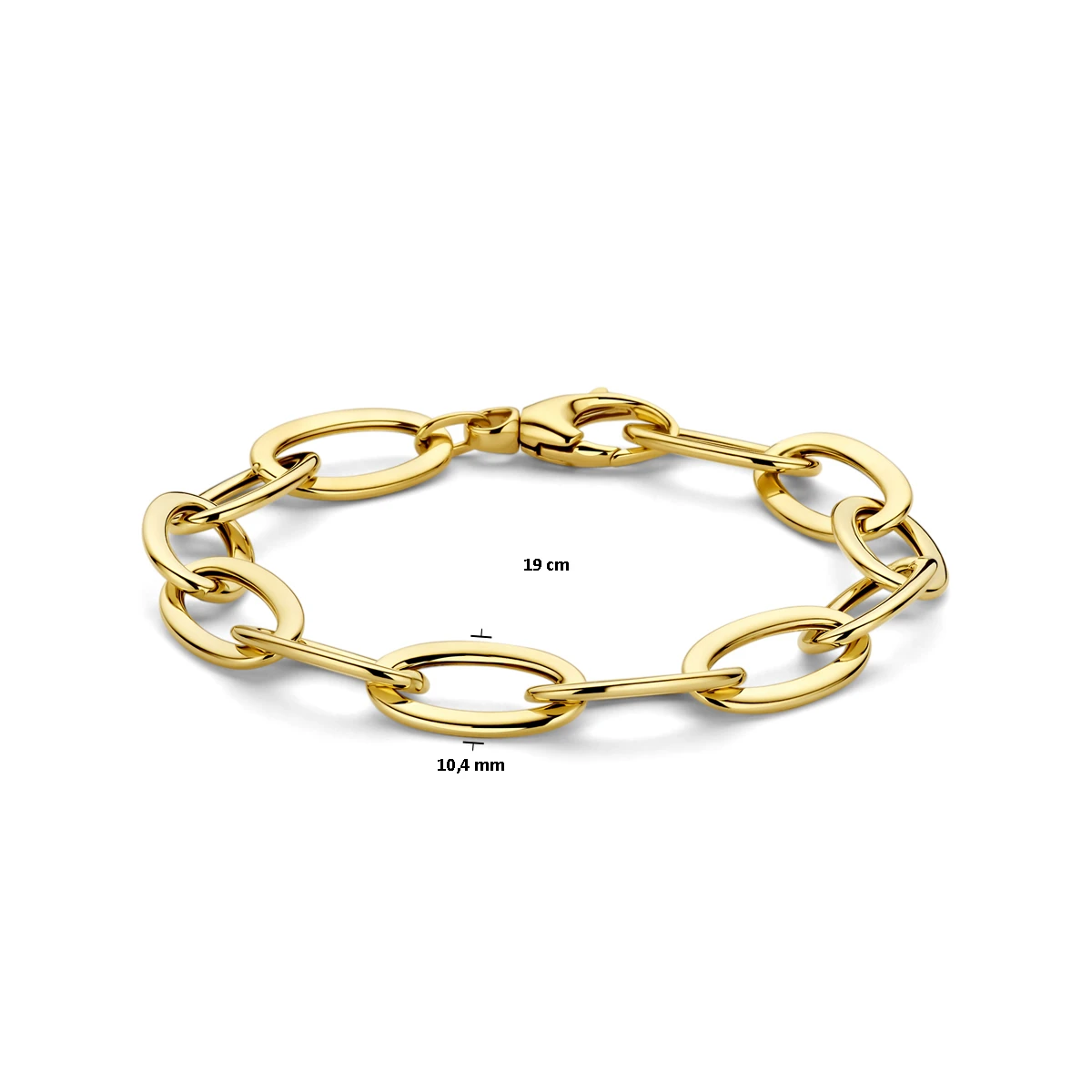 armband 10,5 mm 19 cm 14K geelgoud