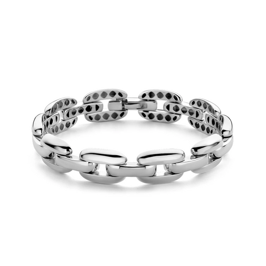 armband 11,8 mm 18 cm zilver wit