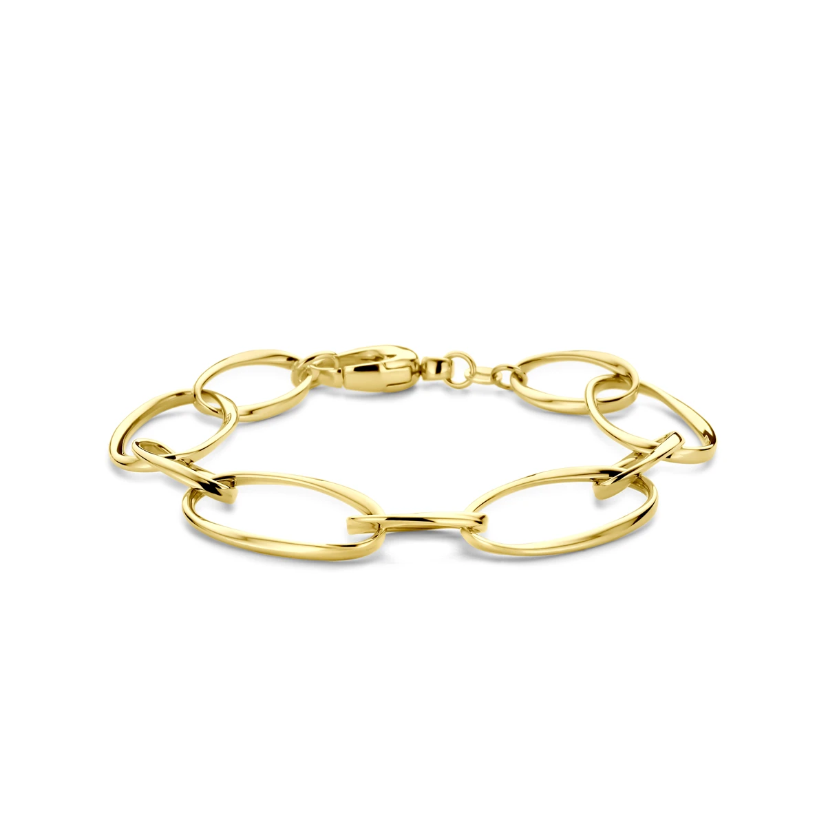 armband 15 mm 19,5 cm 14K geelgoud