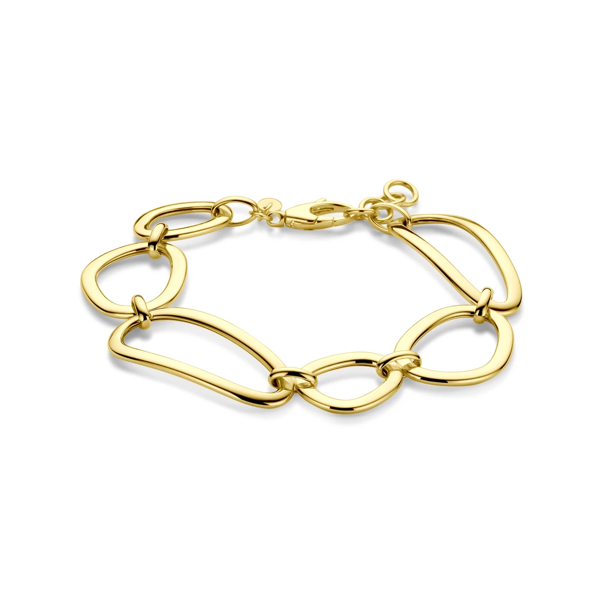 armband 18 mm 18 + 2 cm 14K geelgoud