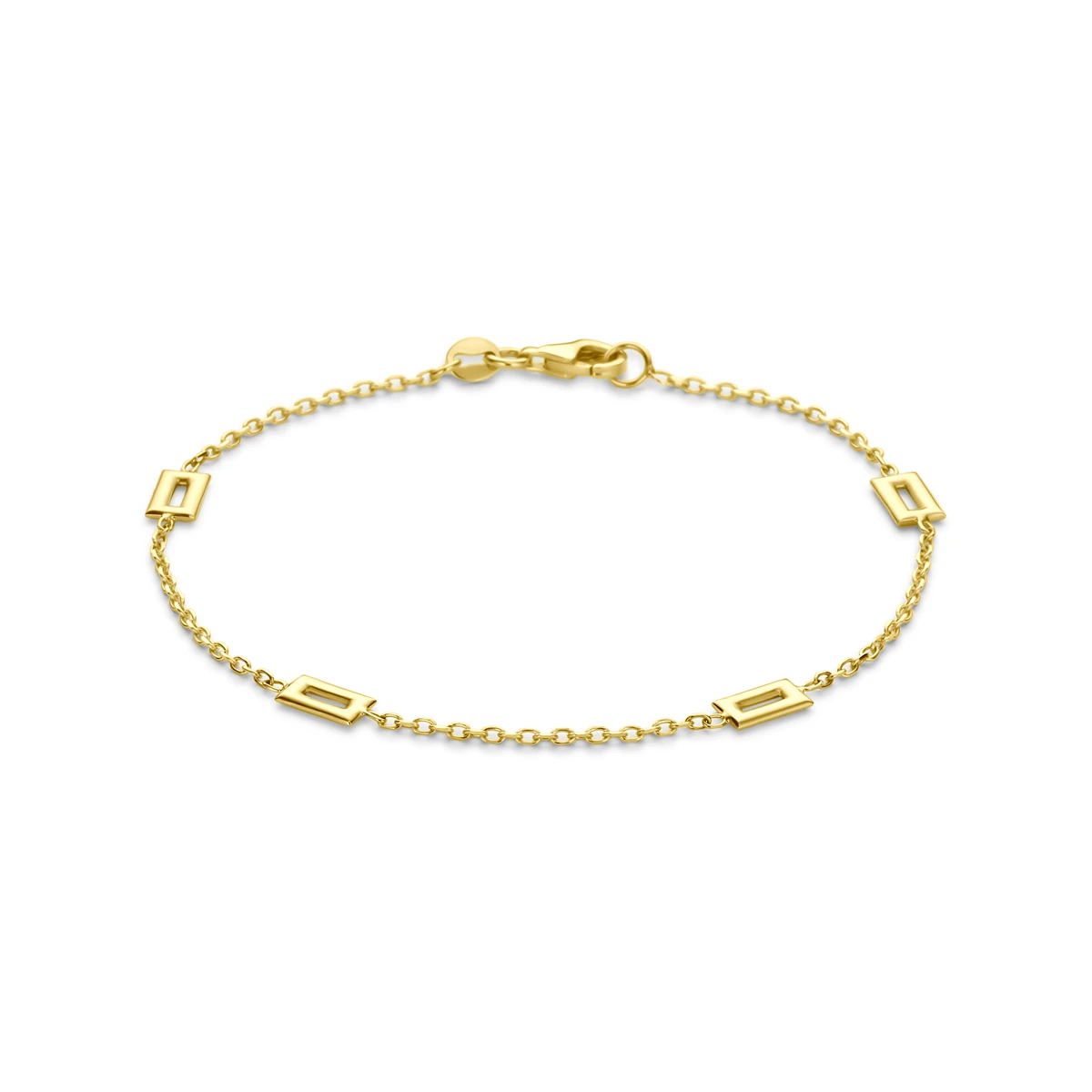 armband 19 cm 14K geelgoud