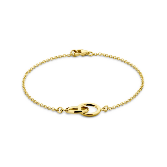 armband 19 cm 14K geelgoud