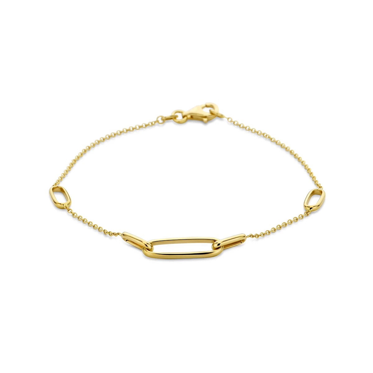 armband 19 cm 14K geelgoud