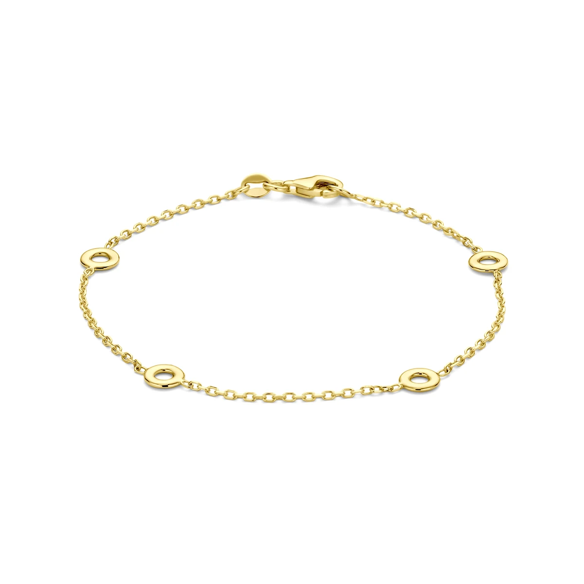 armband 19 cm 14K geelgoud