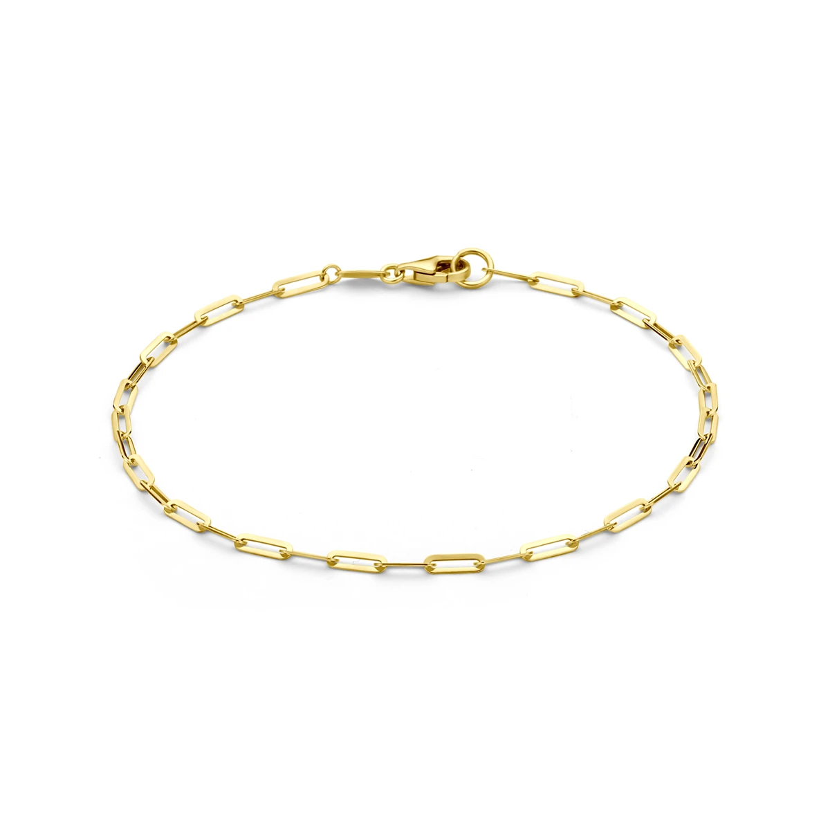 armband 2 mm 19 cm 14K geelgoud