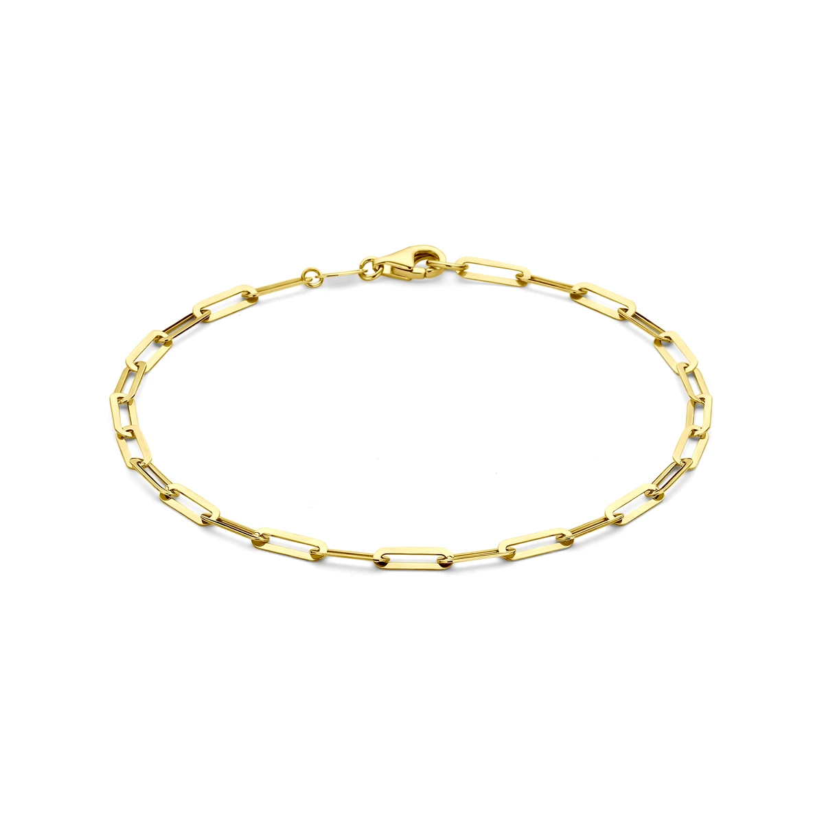 armband 3 mm 19 cm 14K geelgoud