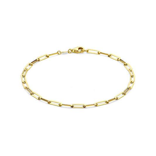 armband 3 mm 19 cm 14K geelgoud