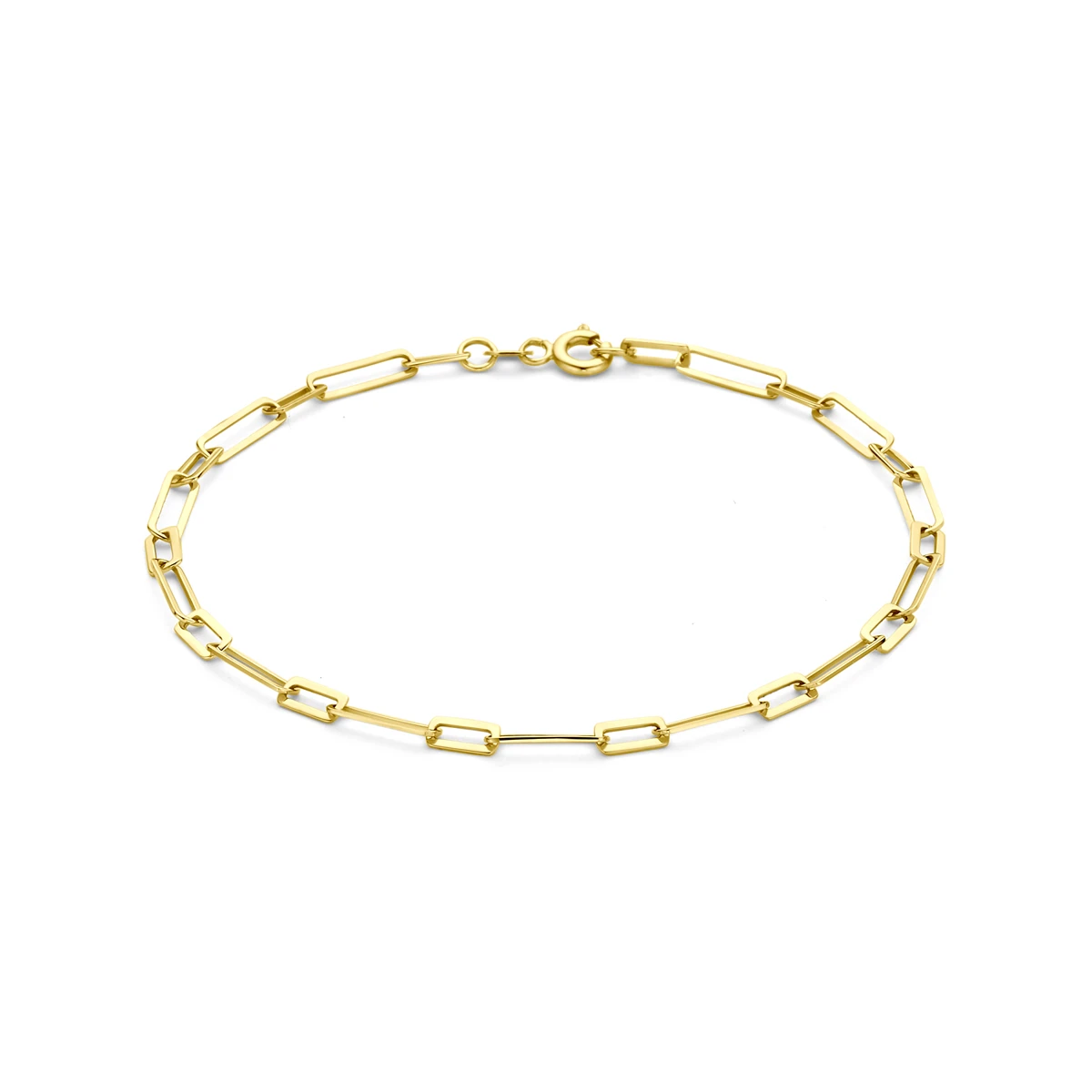 armband 3 mm 19 cm 14K geelgoud