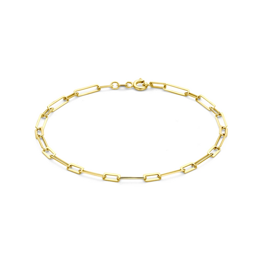 armband 3 mm 19 cm 14K geelgoud