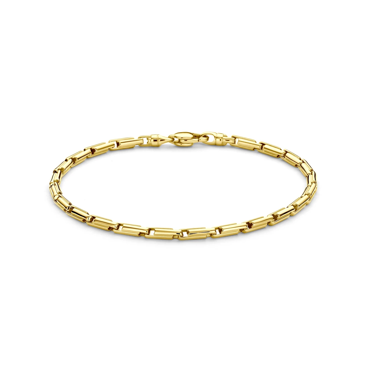 armband 3 mm 21 cm 14K geelgoud