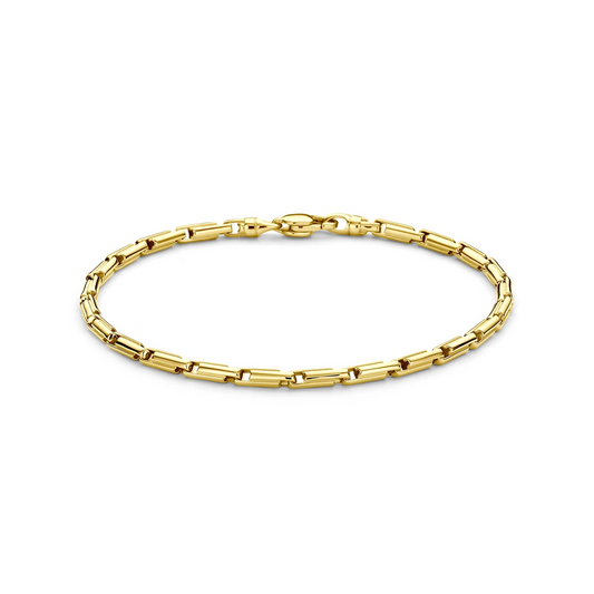 armband 3 mm 21 cm 14K geelgoud