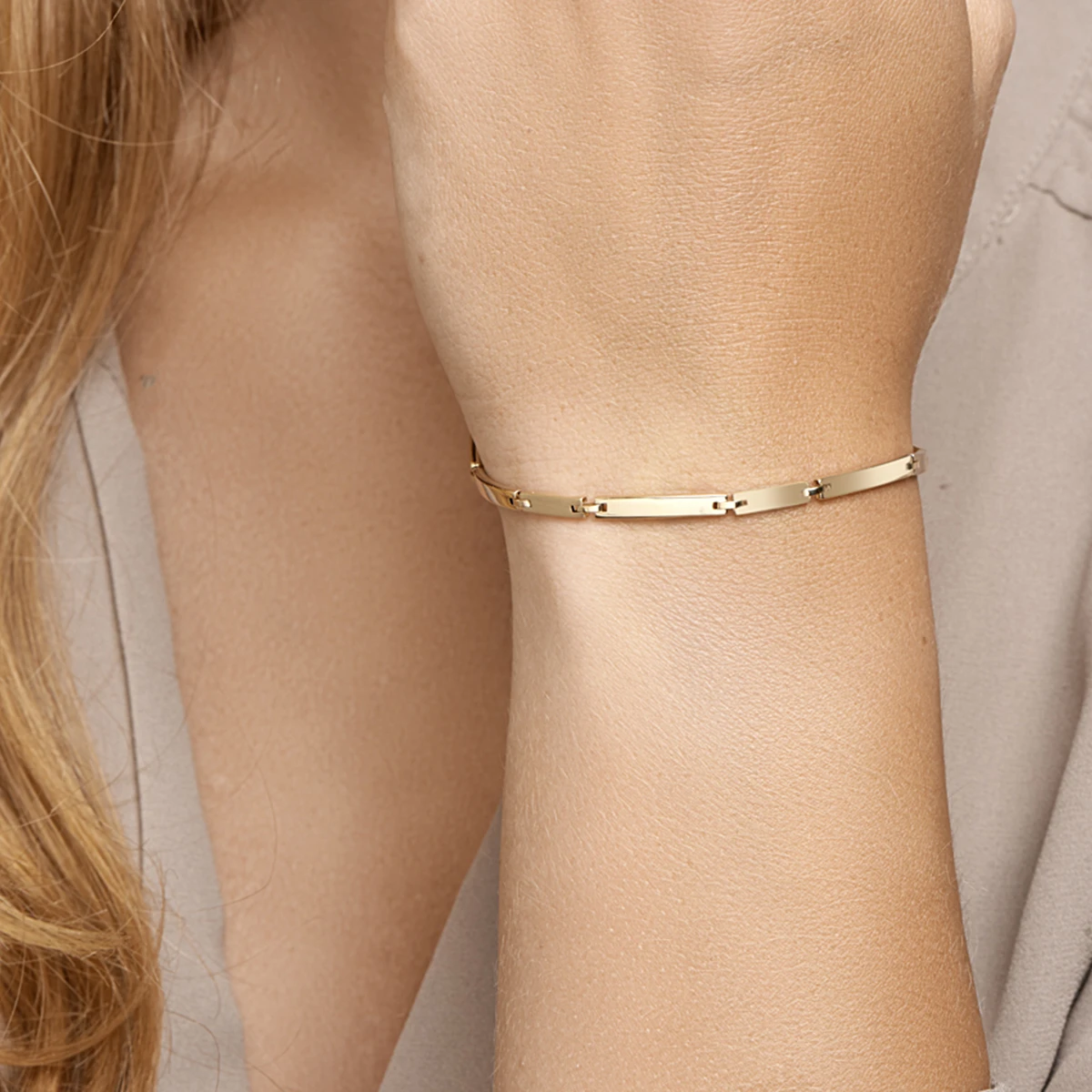 armband 3,0 mm 19,5 cm 14K geelgoud
