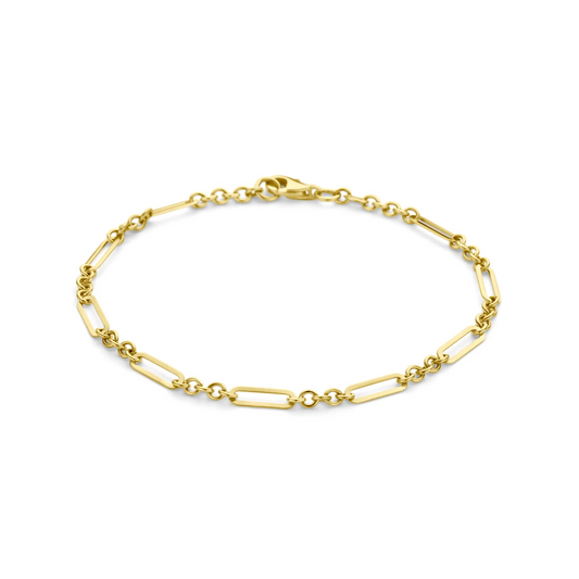 armband 3,2 mm 18,5 cm 14K geelgoud
