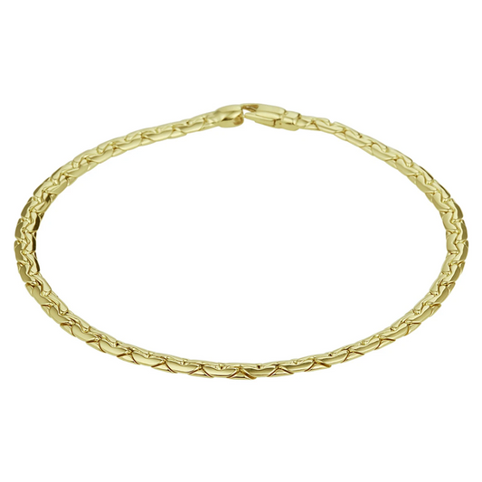 armband 3,2 mm 19 cm 14K geelgoud