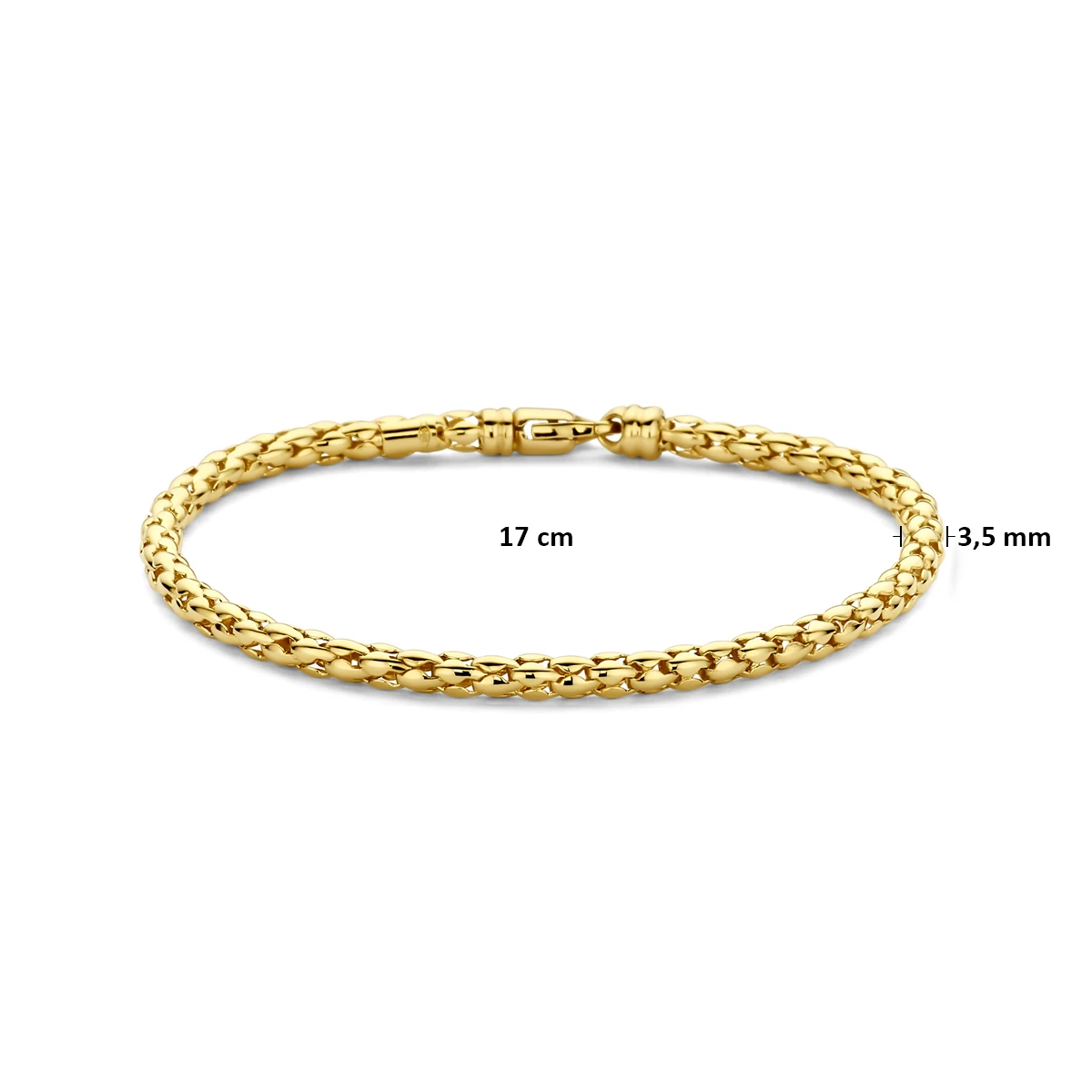armband 3,5 mm 17 cm 14K geelgoud