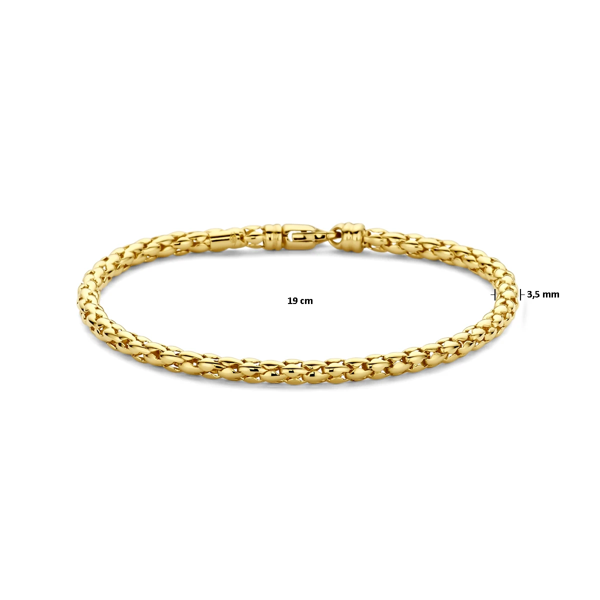 armband 3,5 mm 19 cm 14K geelgoud