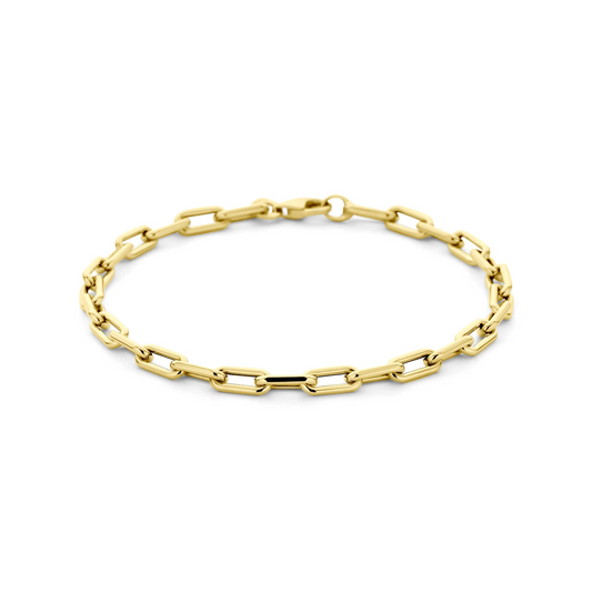 armband 4 mm 18 cm 14K geelgoud