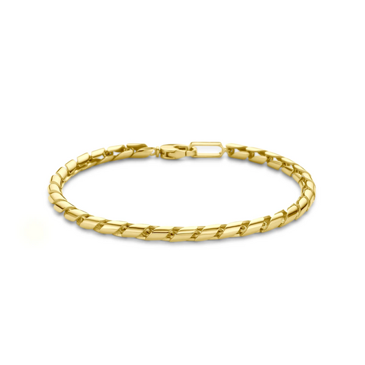 armband 4 mm 21 cm 14K geelgoud