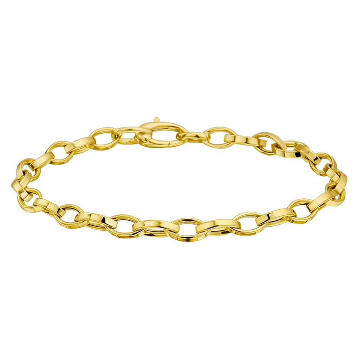 armband 4,5 mm 19 cm 14K geelgoud