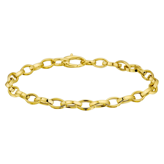 armband 4,5 mm 19 cm 14K geelgoud