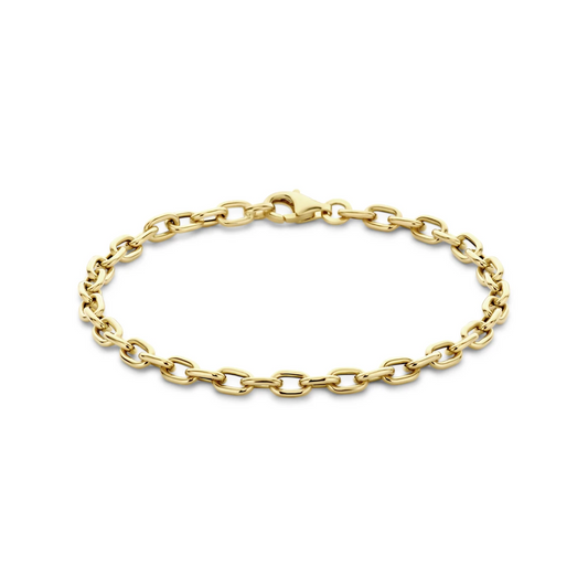 armband 4,5 mm 19 cm 14K geelgoud