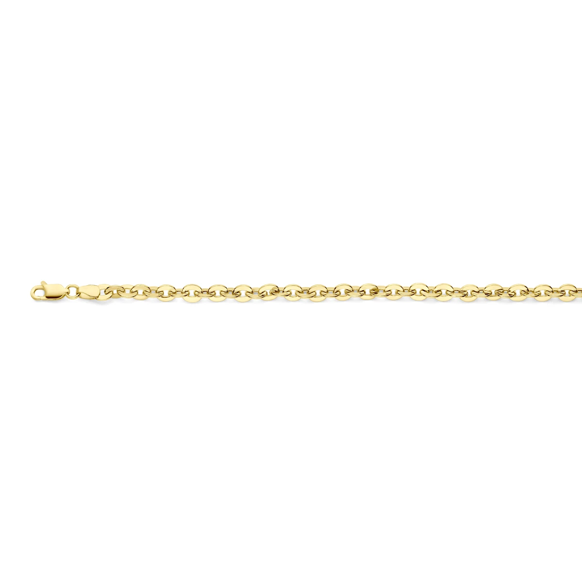 armband 5 mm 18,5 cm 14K geelgoud