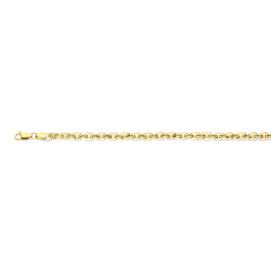 armband 5 mm 18,5 cm 14K geelgoud
