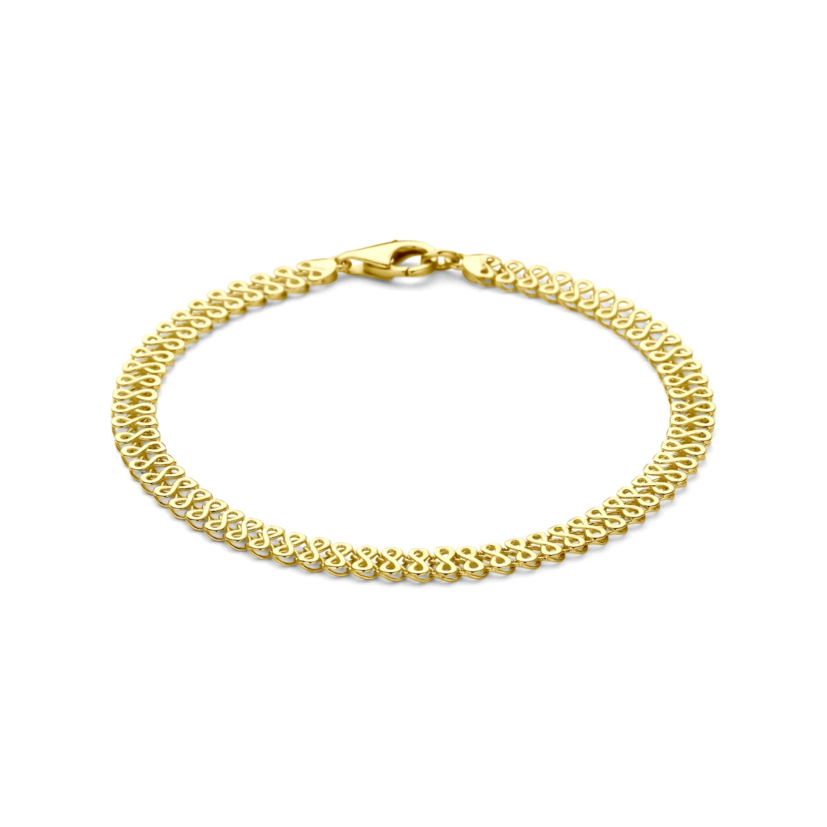armband 5 mm 19 cm 14K geelgoud