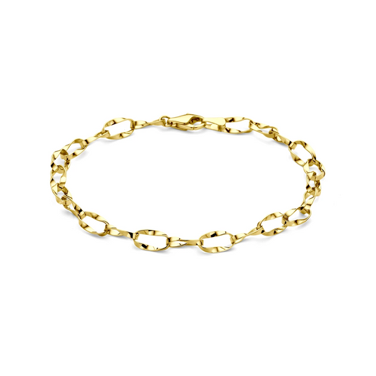 armband 5 mm 19 cm 14K geelgoud