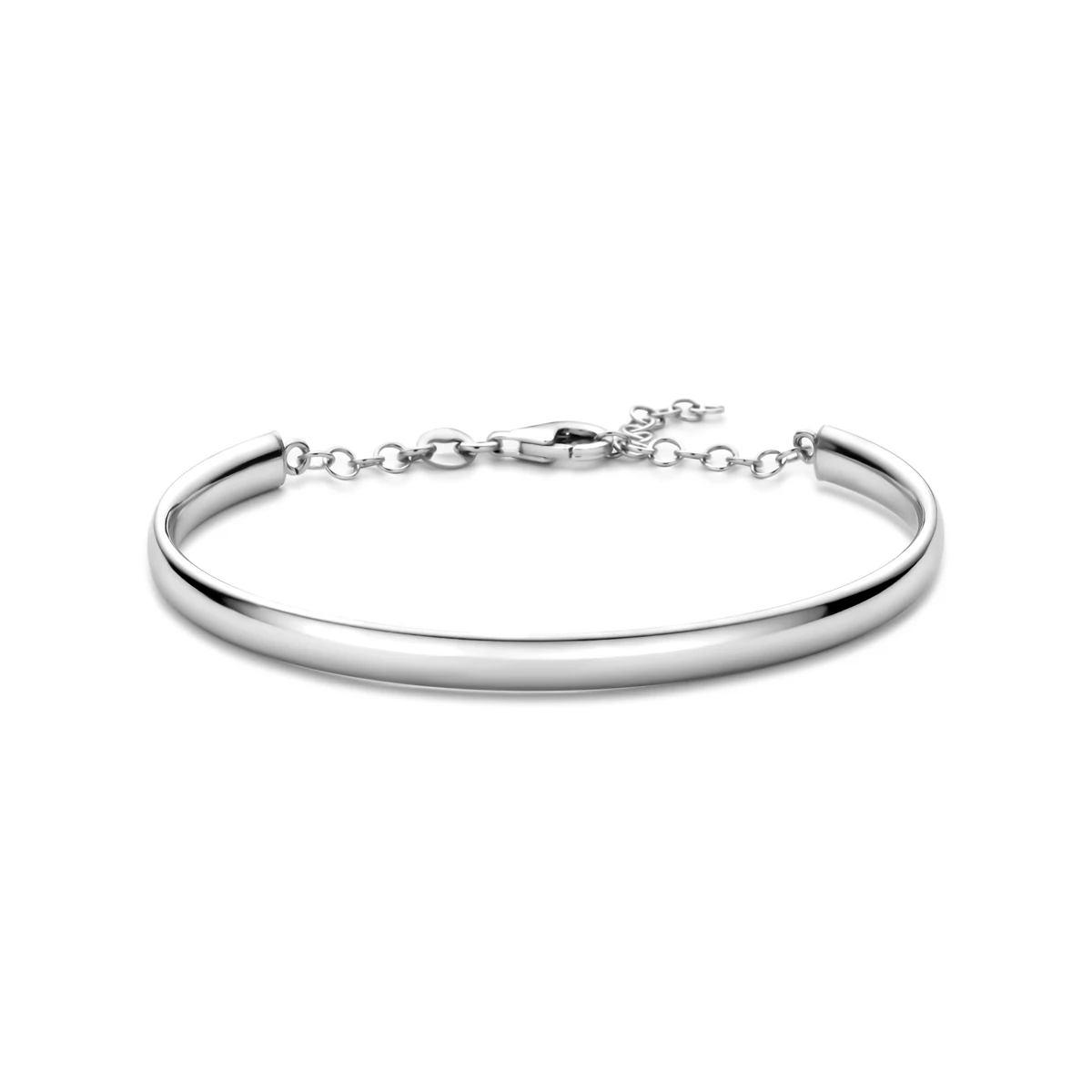 armband spang 5 x 63 mm zilver gerhodineerd